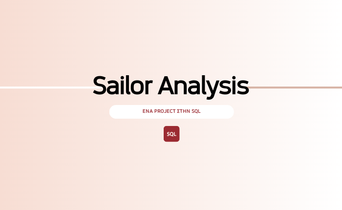 Sailor Analysis: Ένα Project στην SQL